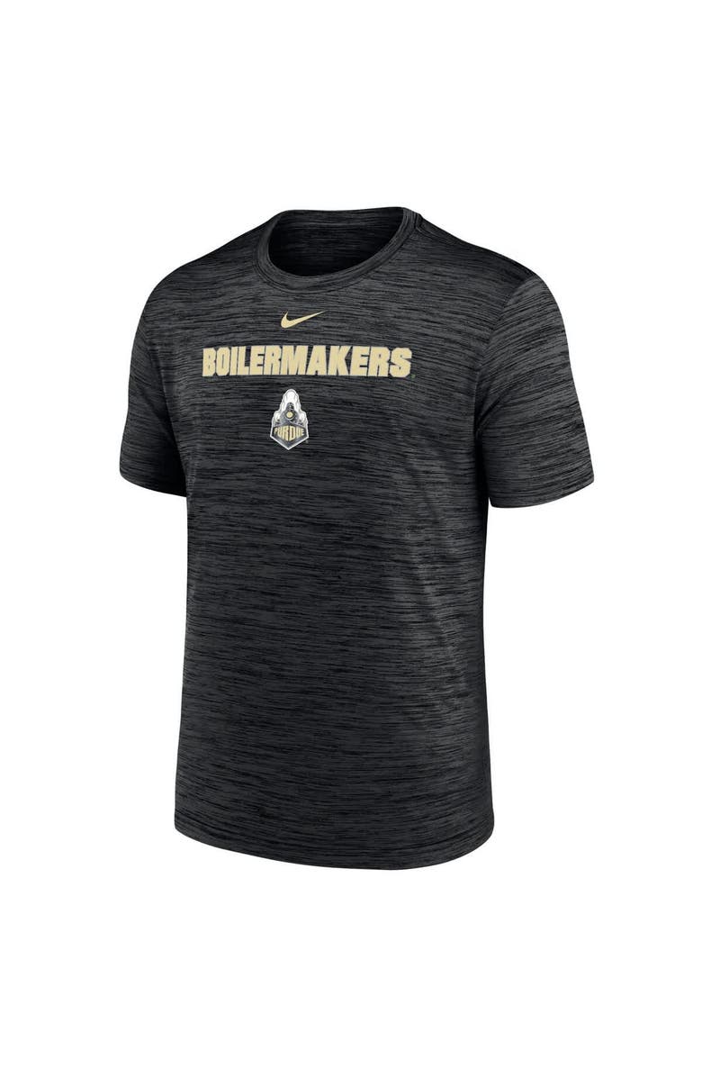 Nike Men's Nike Black Purdue Boilermakers Velocity Performance T-Shirt, Alternate, color, Black