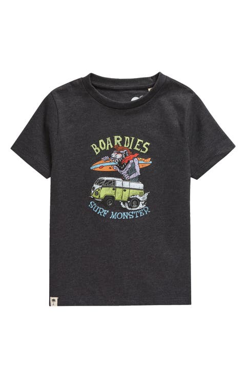 Kids' Surf Monster Organic Cotton Blend Graphic T-Shirt (Big Kid)