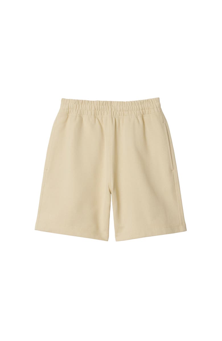 Burberry Check Label Cotton Shorts, Alternate, color, Nutmeg