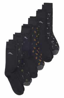6-Pack Motif Crew Socks