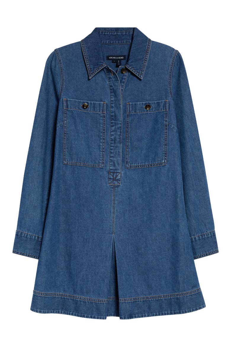 Pryce Long Sleeve Denim Dress, Main, color, BANDIT LIGHT