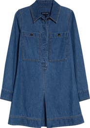 Veronica Beard Pryce Long Sleeve Denim Dress