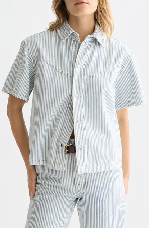 Stripe Denim Shirt