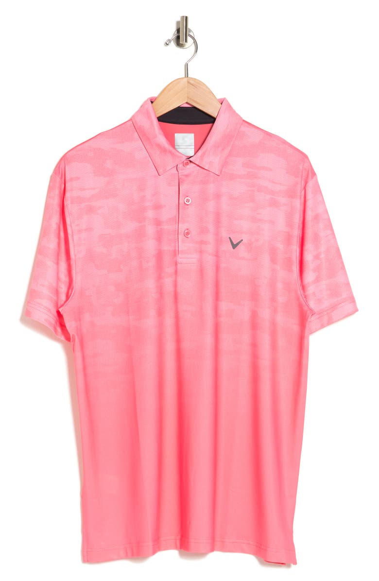 Callaway Golf<sup>®</sup> Ombré Golf Polo, Alternate, color, Sun Kissed Coral