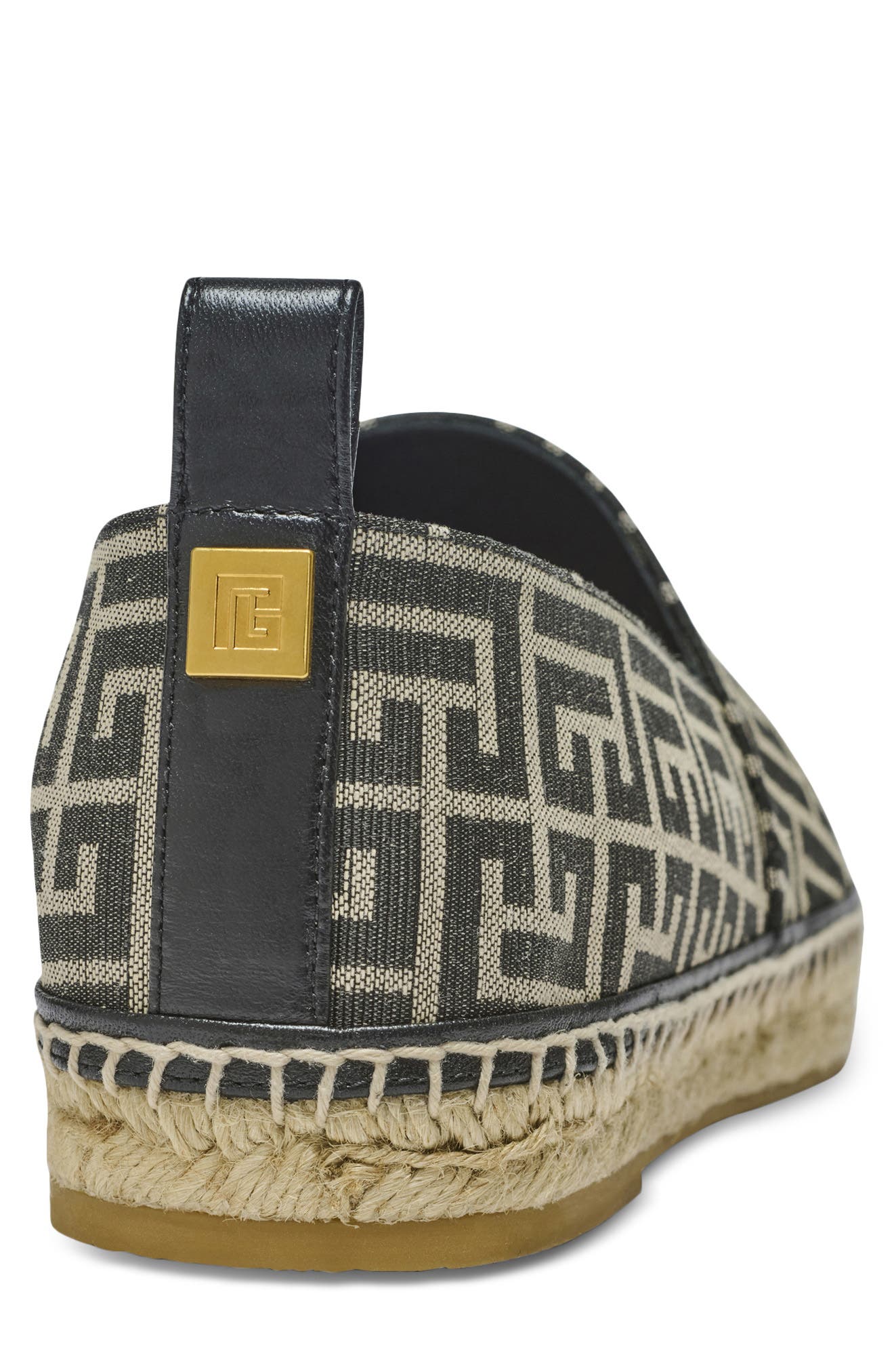 Balmain Monogram Jacquard Espadrille, Alternate, color, 