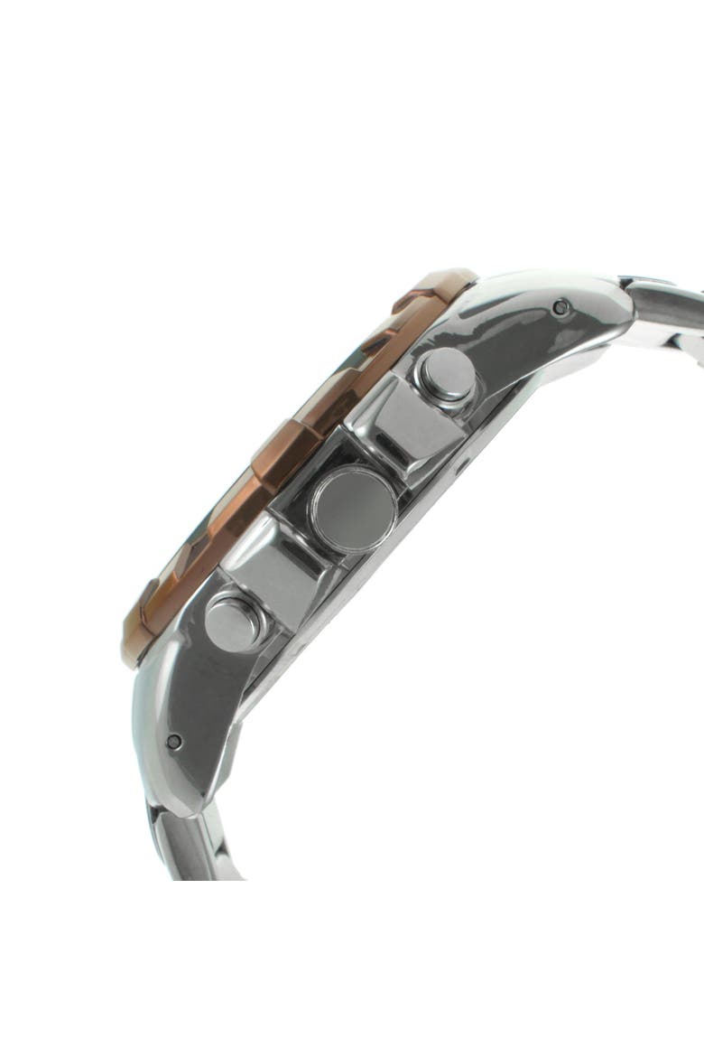 Decorative Chrono Sub-Dials Calendar Sports Watch - 47MM, Alternate, color, Brown