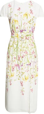 Reiss Lyra Floral Print Crepe Maxi Dress