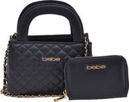 bebe Sofie Small Satche with Matching Wallet