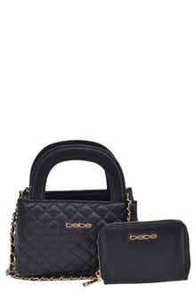 bebe Sofie Small Satche with Matching Wallet