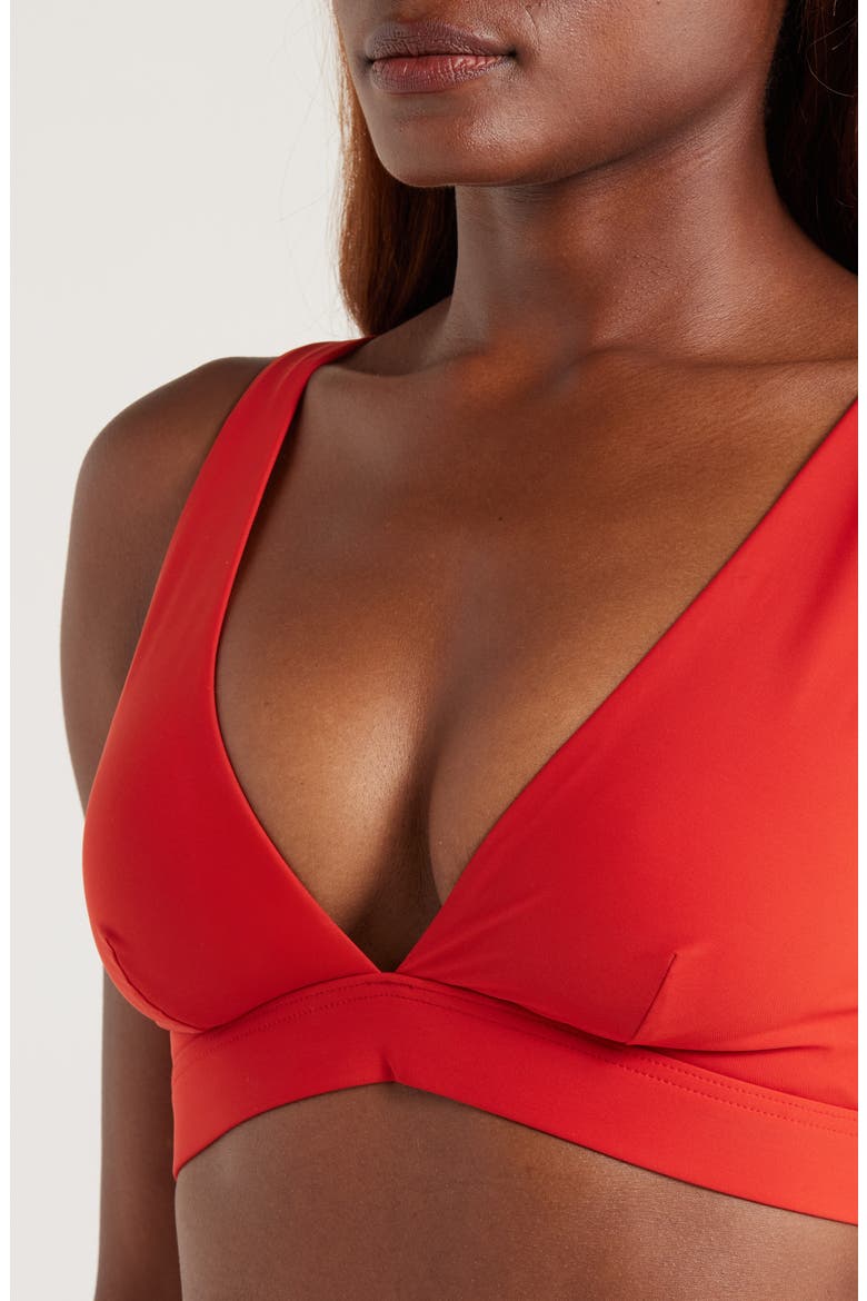 Lya Bikini Top, Alternate, color, ROSSO