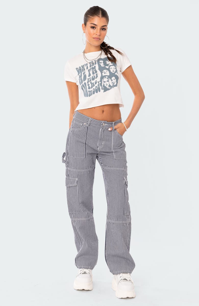 EDIKTED Stripe Out Cargo Pants, Alternate, color, Mix