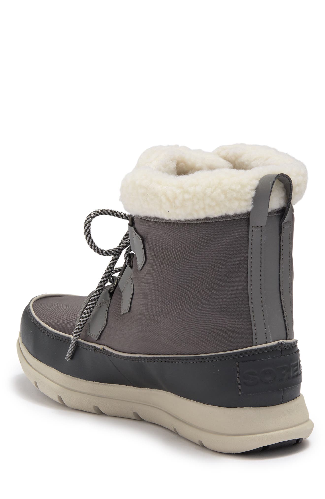 SOREL Explorer Carnival Waterproof Boot with Faux Fur Collar, Alternate, color, 