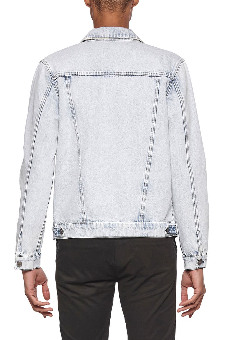 Washed Denim Jacket, Alternate, color, LIGHT BLUE ACID WASH