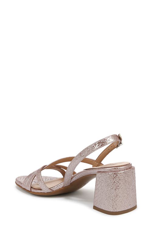 Naturalizer Demi Slingback Sandal In Pink Snake Print Faux Leather
