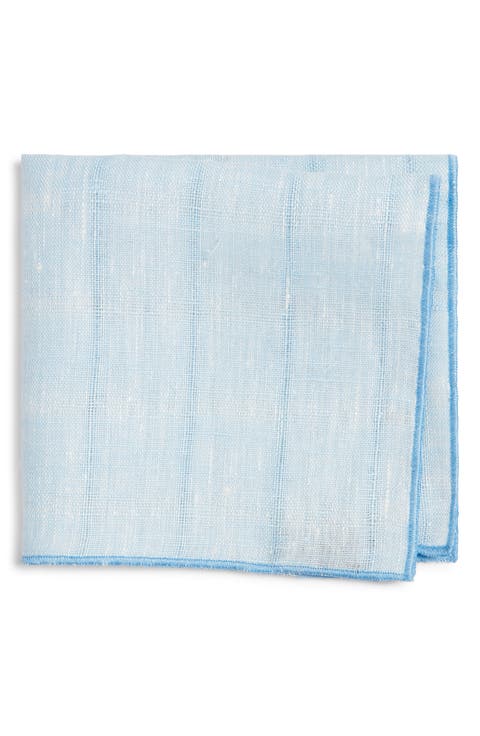 Stripe Linen Pocket Square