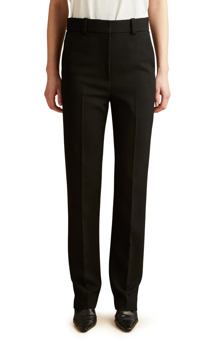 Khaite The Terron Stretch Straight Leg Pants, Main, color, 
