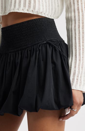 Bubble Hem Miniskirt