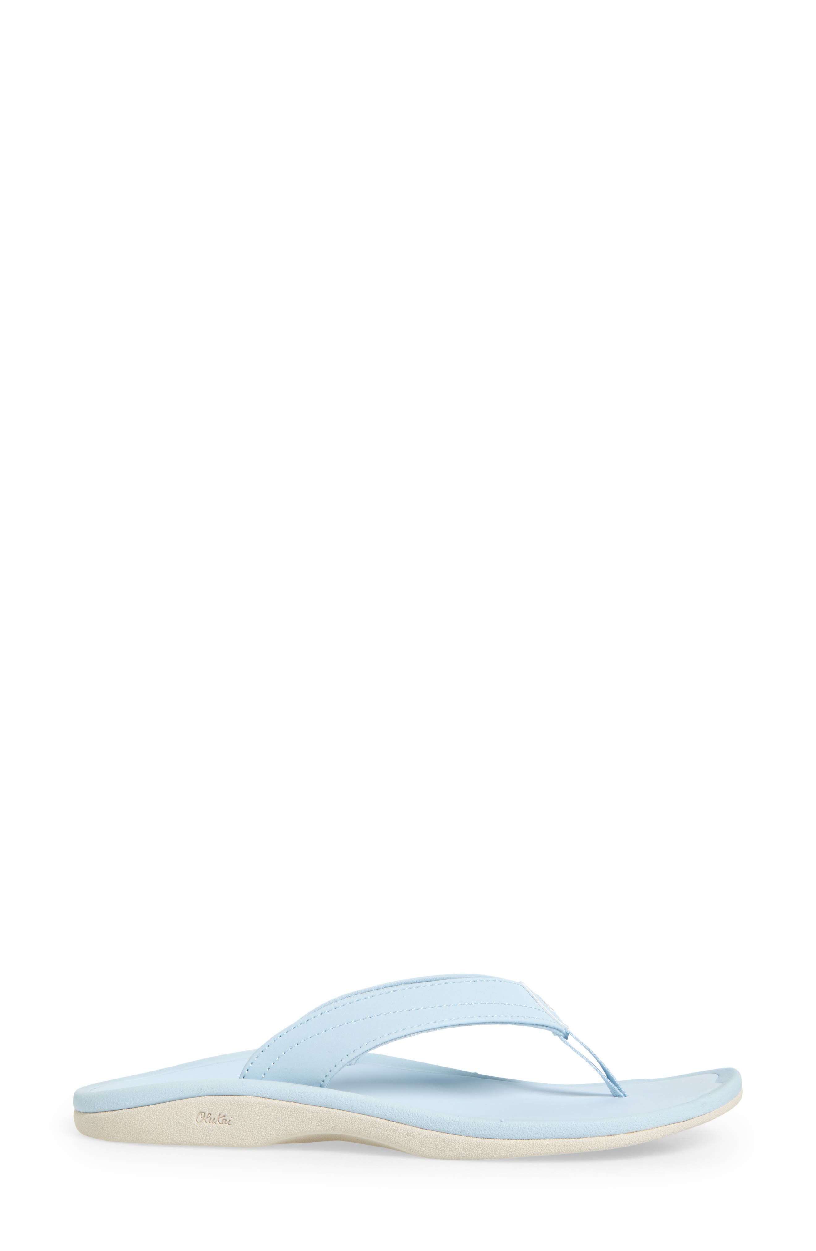 OluKai Ohana Flip Flop, Alternate, color, Bright Sky / Bright Sky