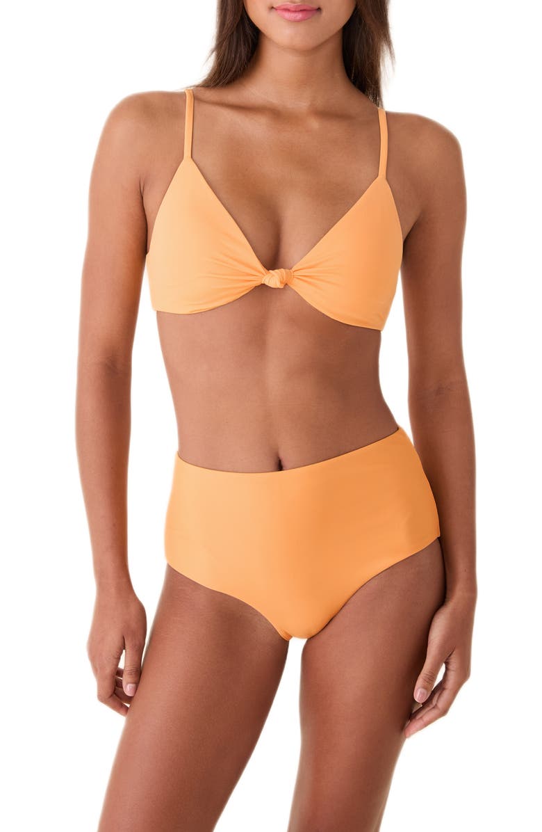 Andie The Santorini Bikini Top, Alternate, color, Jasper
