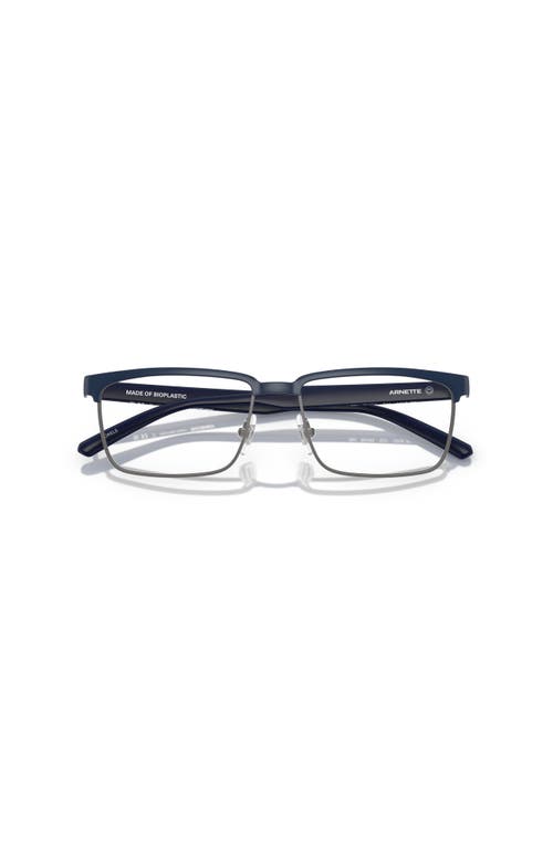 Arnette 54mm Rectangle Optical Glasses In Blue