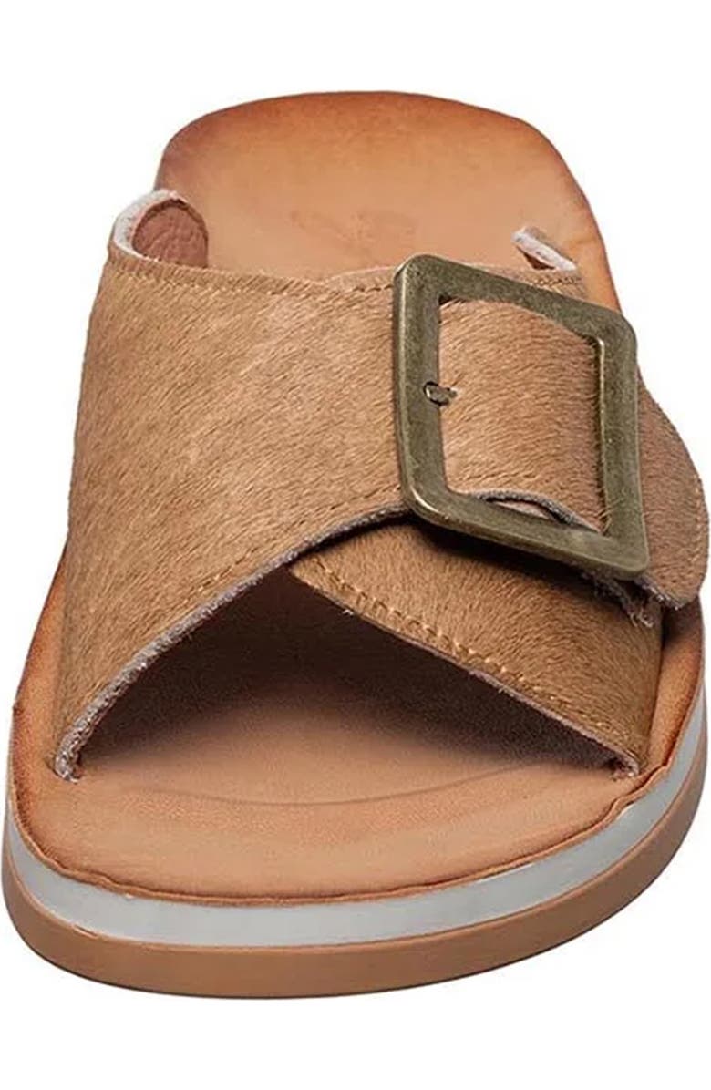 ANTELOPE Farley Genuine Calf Hair Slide Sandal, Alternate, color, Taupe