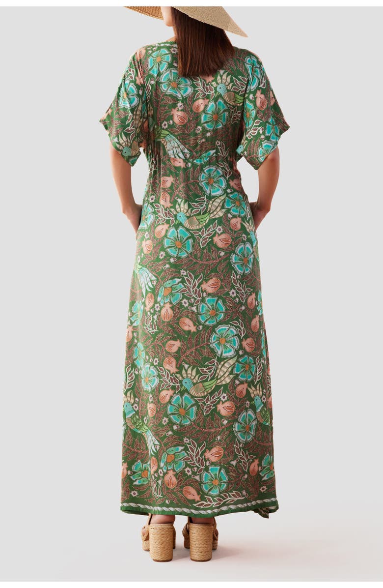 Omika Pia Caftan, Alternate, color, Kala Kelp