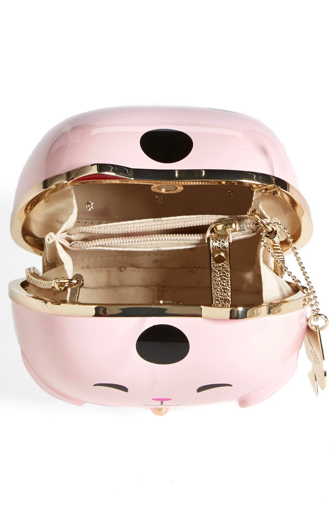 'hello tokyo cat' clutch, Alternate, color, PINK