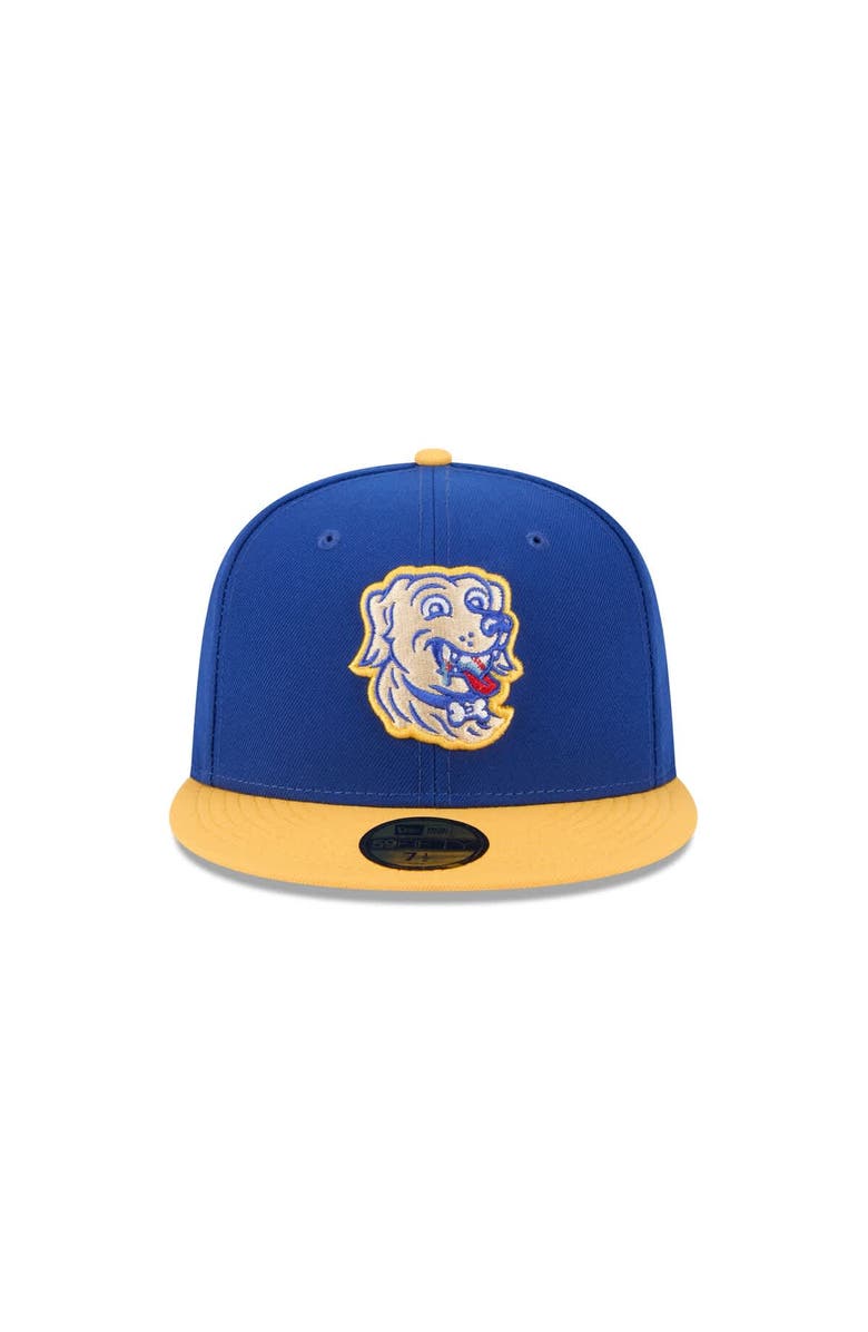 New Era Men's New Era Blue Arkansas Travelers Theme Nights 59FIFTY Fitted Hat, Alternate, color,