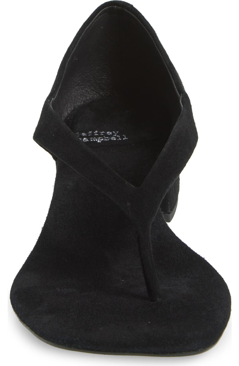 Jeffrey Campbell Emelie Kitten Heel Sandal, Alternate, color, Black Suede