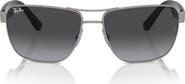 Ray-Ban RB3745L 63mm Oversize Gradient Rectangular Sunglasses