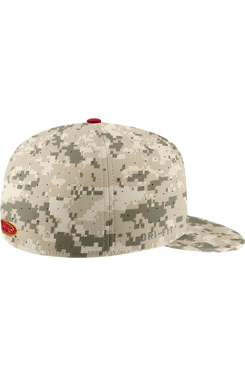Nike Men's Nike Camo Iowa State Cyclones Aero True Baseball Performance Fitted Hat, Alternate, color, 
