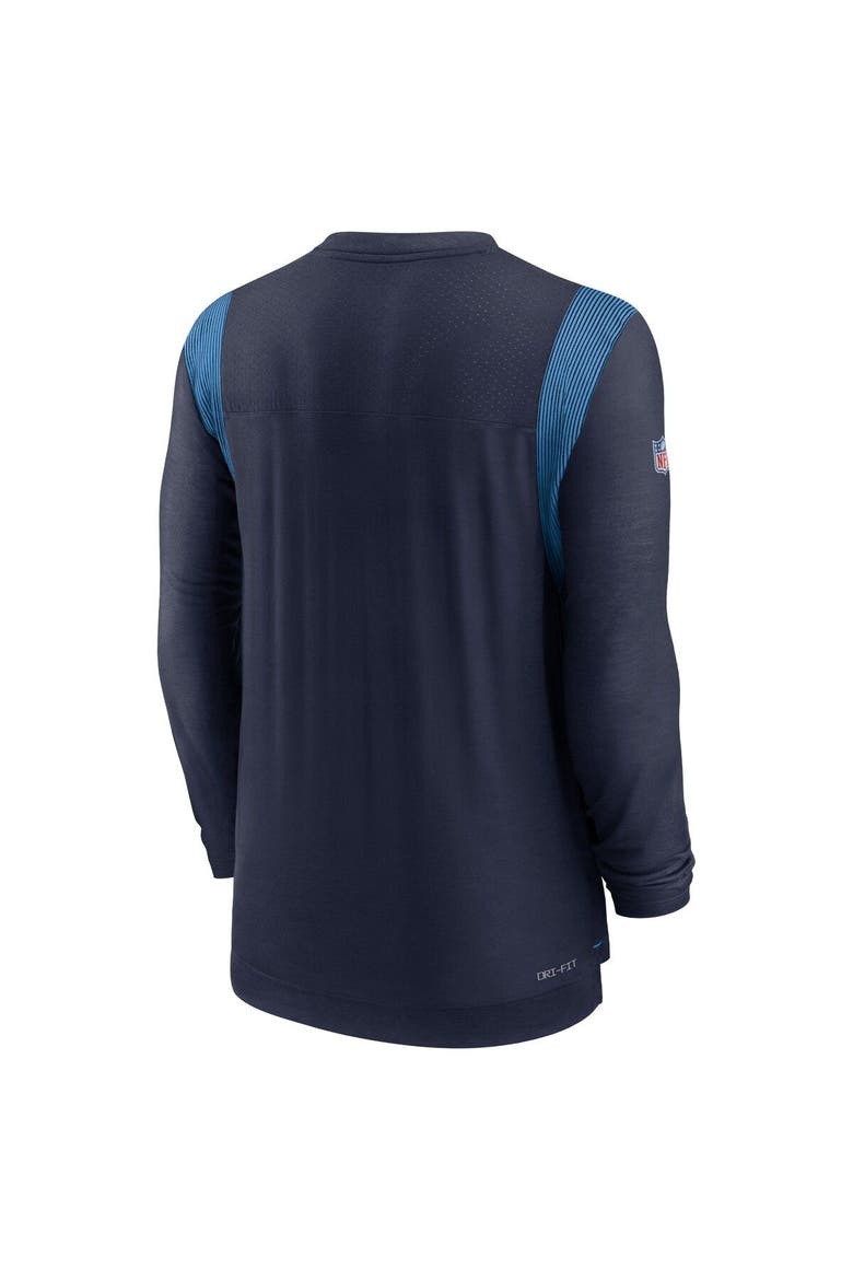 Men's Nike Navy Tennessee Titans Sideline Tonal Logo Performance Player Long Sleeve T-Shirt, Alternate, color, Navy