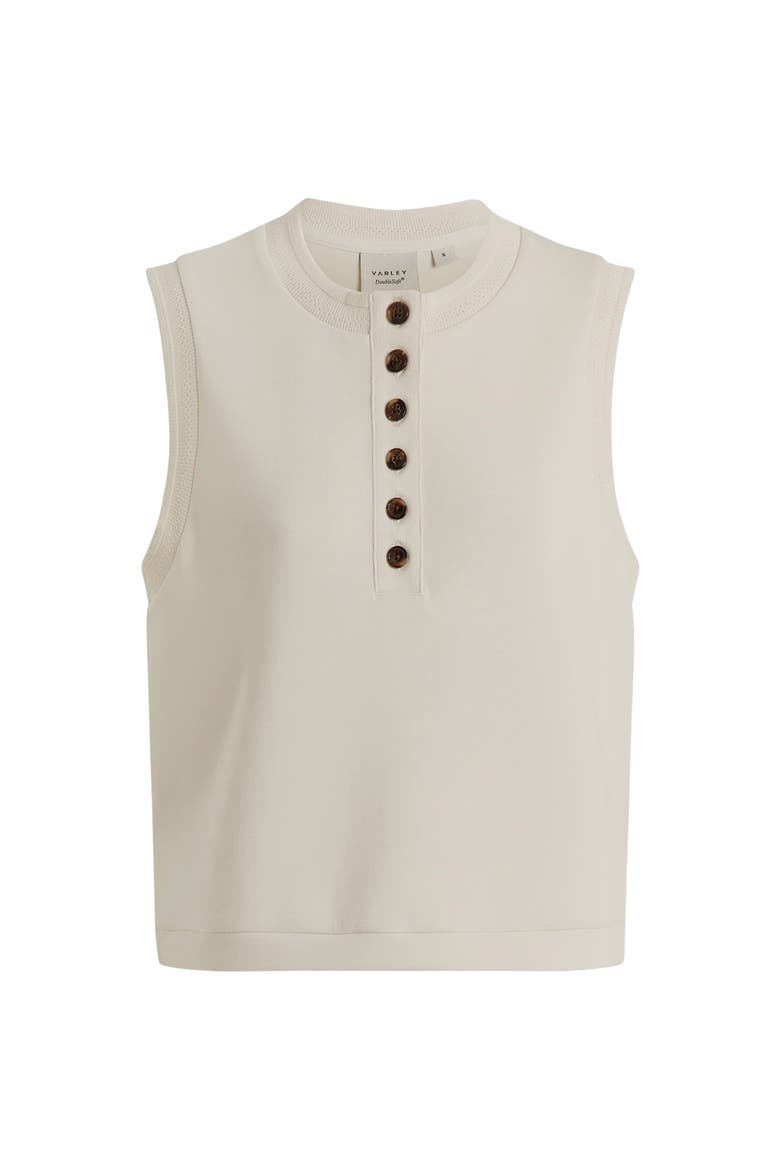 Marla Button Placket Tank, Alternate, color, PRISTINE