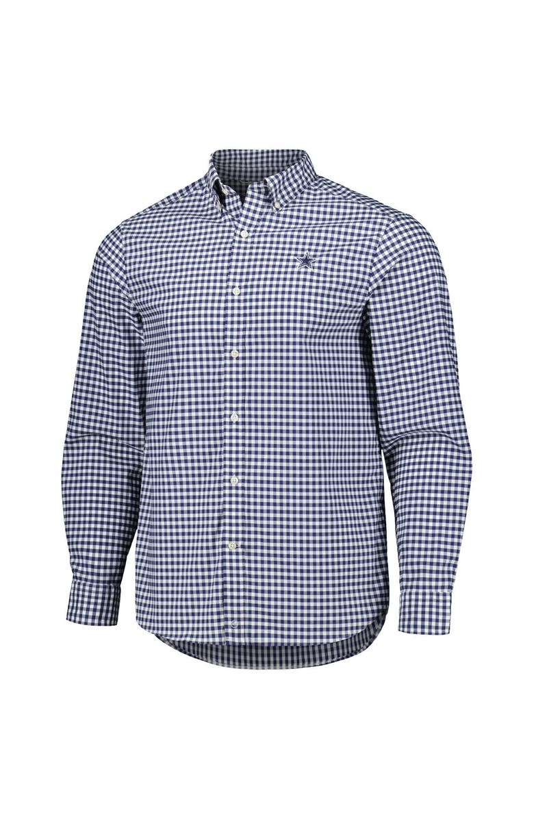 vineyard vines Men's Vineyard Vines Royal Dallas Cowboys On-the-Go brrr Tri-Blend Long Sleeve Button-Down Shirt, Alternate, color,