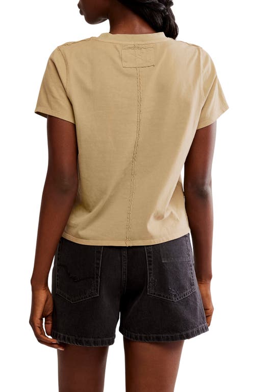 Free People Everyday Cotton T-shirt In Oat Latte