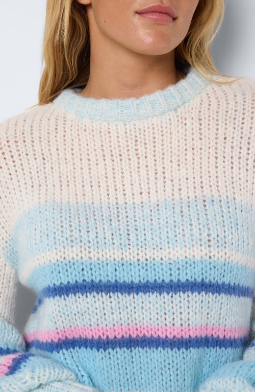NOISY MAY NOISY MAY LEISA STRIPE CREWNECK SWEATER 