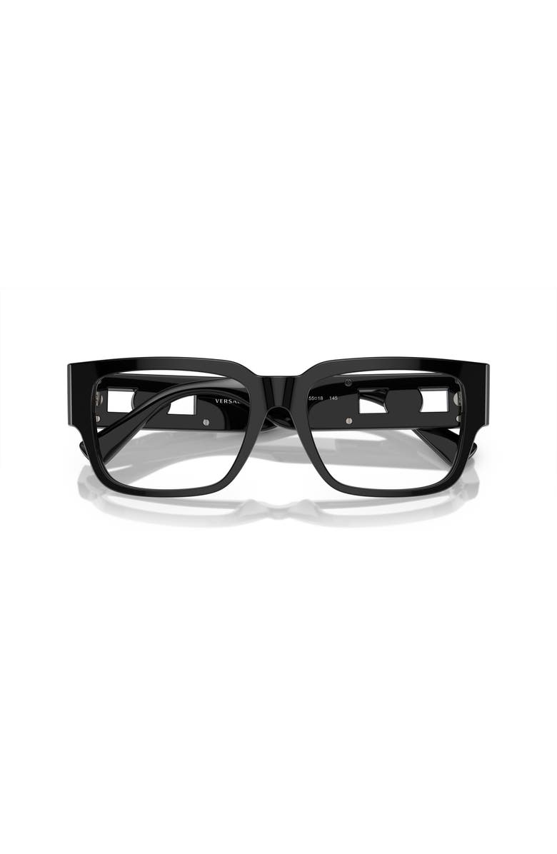 Versace 53mm Square optical glasses, Alternate, color, Black