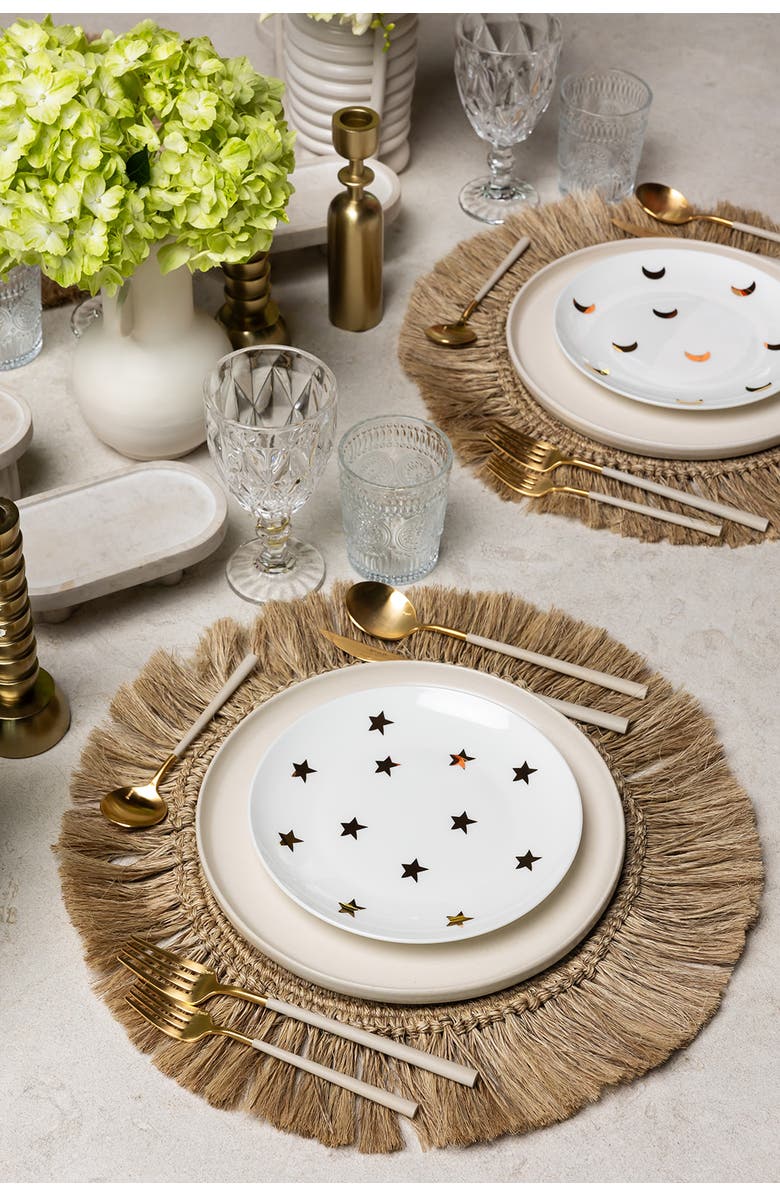 House of Revelry Fique Placemat Set of Four P, Alternate, color, Natural