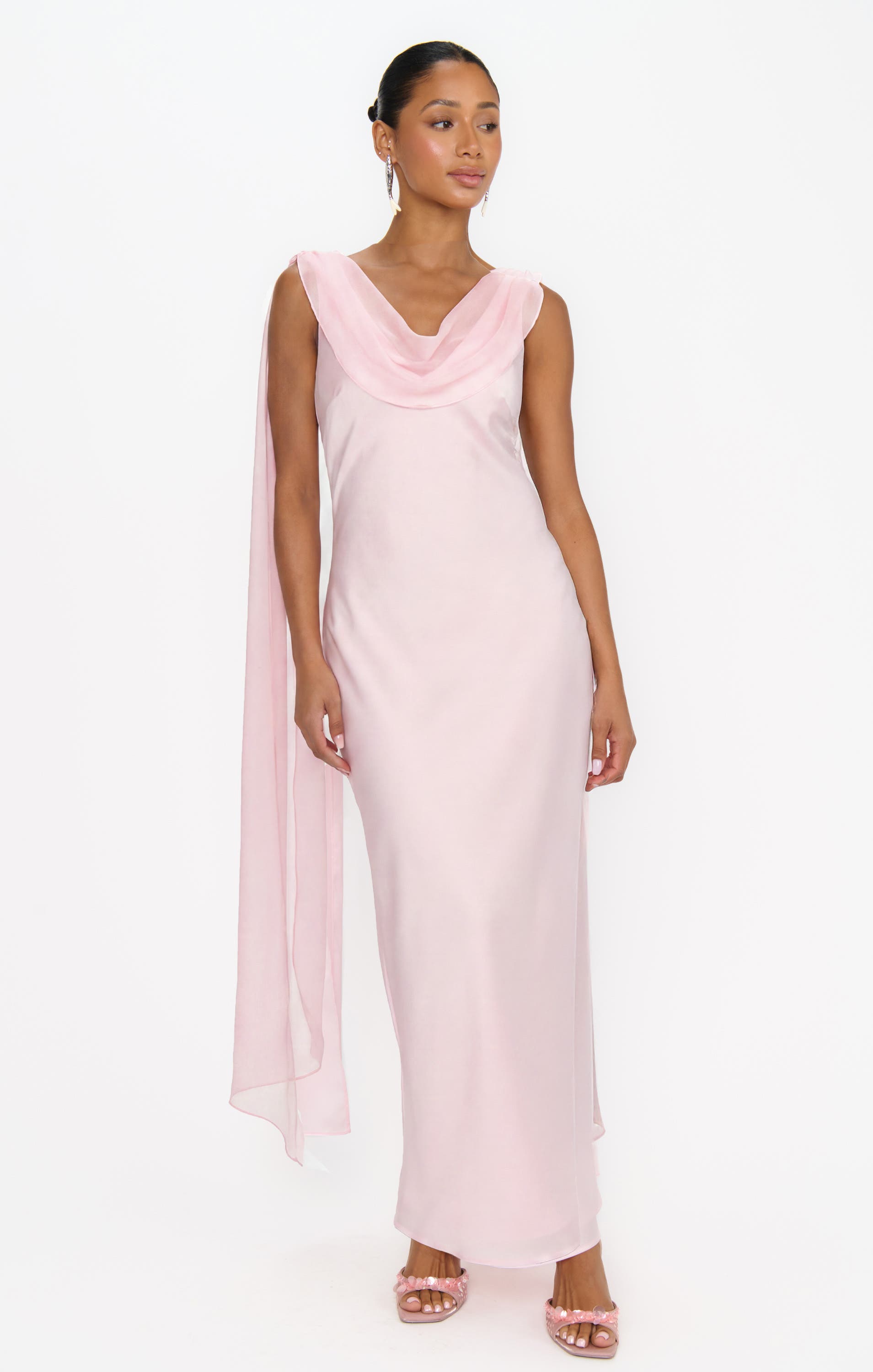 selected Powder Pink Luxe Satin