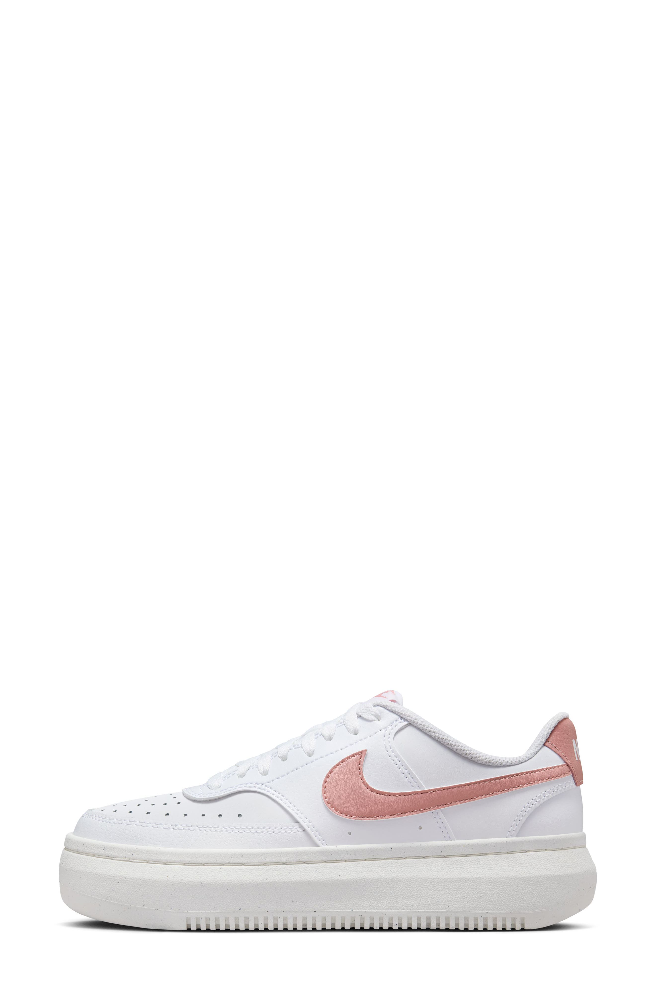 Nike Court Vision Alta Sneaker, Alternate, color, White/ Red Stardust