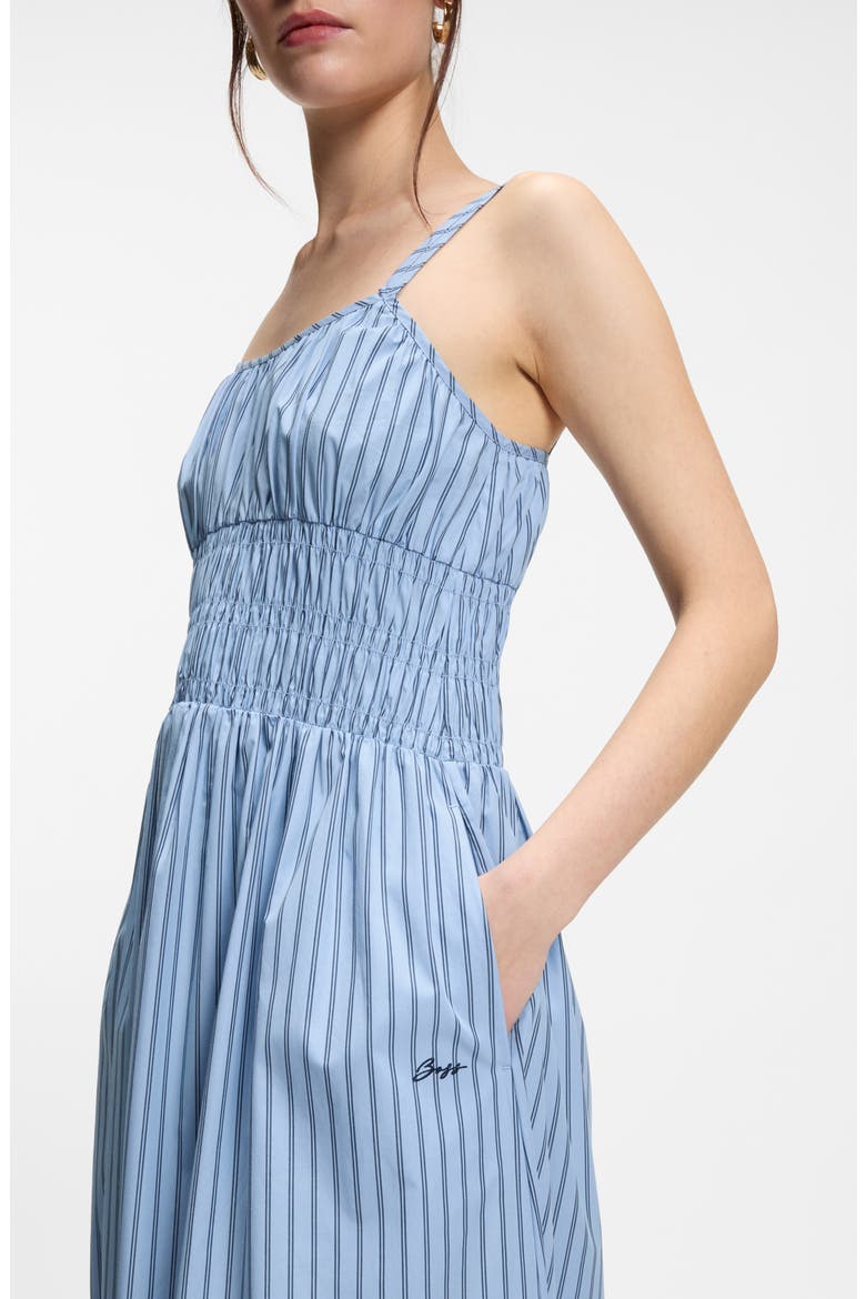 Stripe Cotton Sundress, Alternate, color, BLUE STRIPE