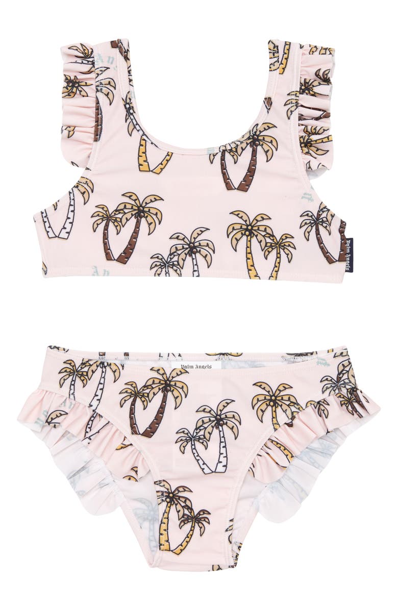 Palm Angels Kids' Palm Print Two-Piece Swimsuit, Main, color, 