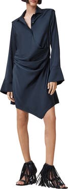 AllSaints Tira Long Sleeve Mini Shirtdress