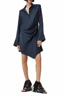 AllSaints Tira Long Sleeve Mini Shirtdress