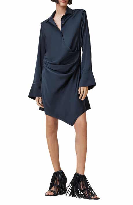 AllSaints Tira Long Sleeve Mini Shirtdress