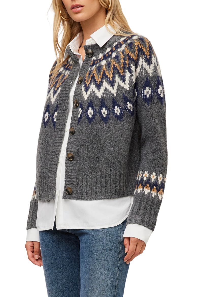 Alina Mixed Media Cardigan, Alternate, color, MULTI