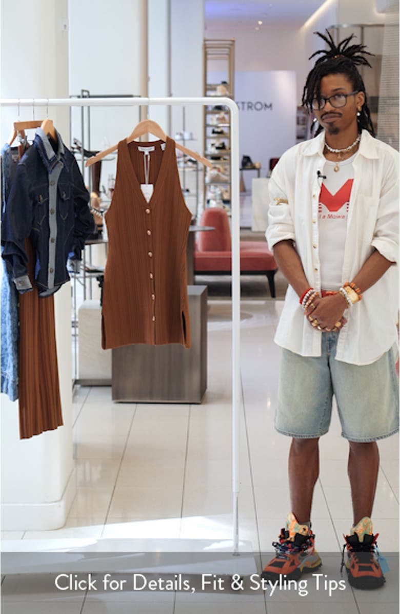 Dax Variegate Rib Sweater Vest, sales video thumbnail