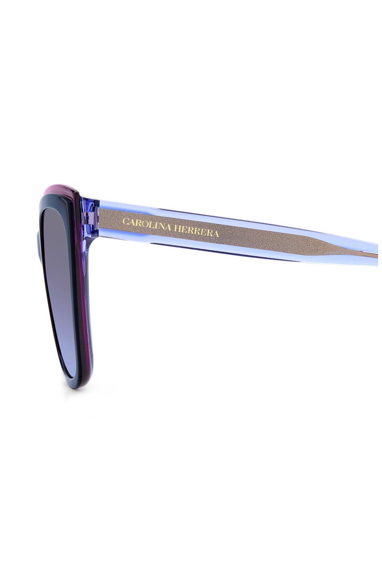 55mm Cat Eye Sunglasses, Alternate, color, NAVY MULTI