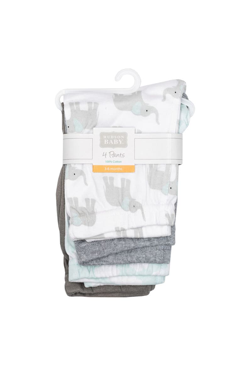 Casual Cotton Pants & Leggings, Alternate, color, Gray Mint Elephant