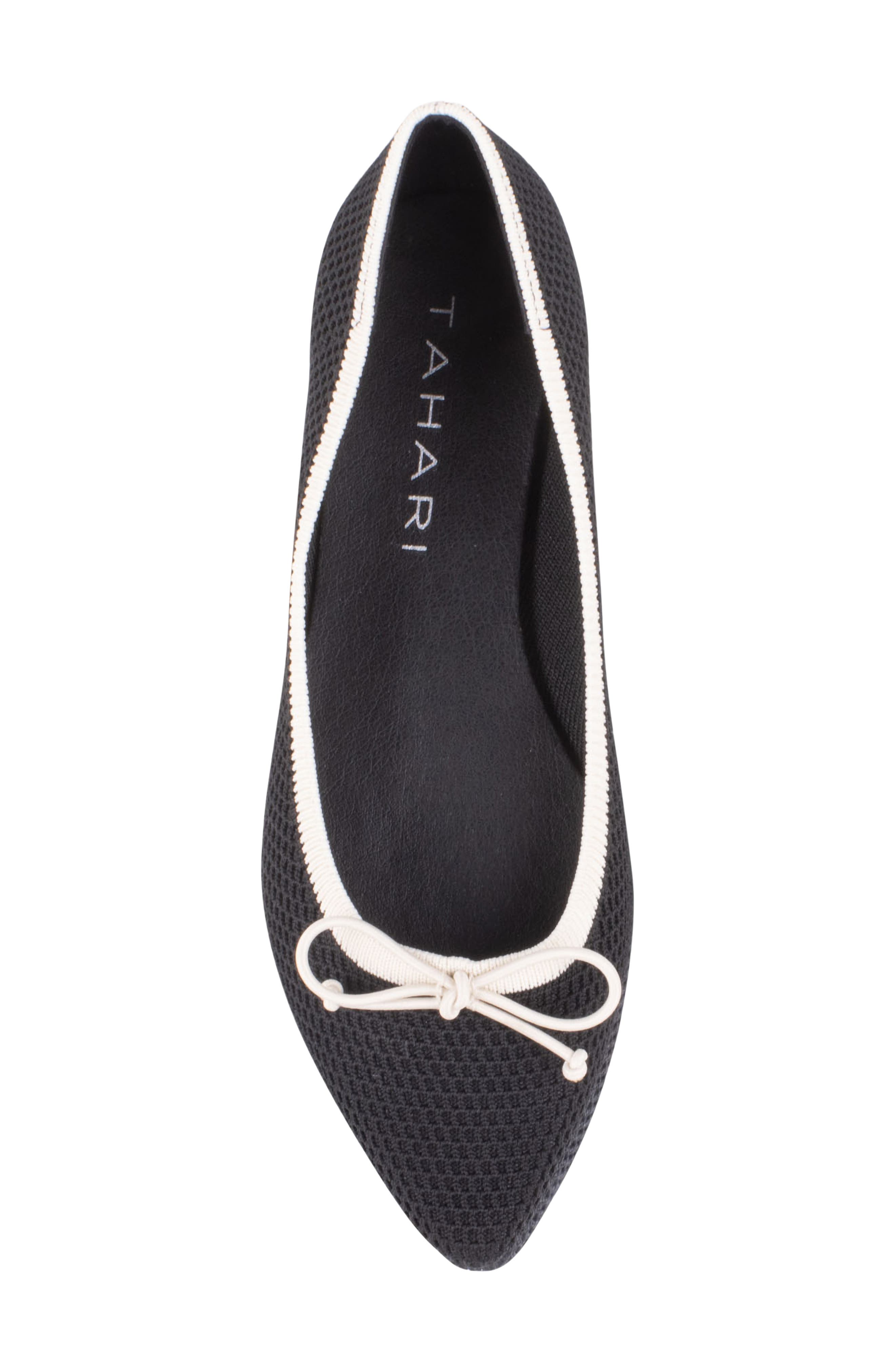 Tahari Bogota Pointed Toe Flat, Alternate, color, 